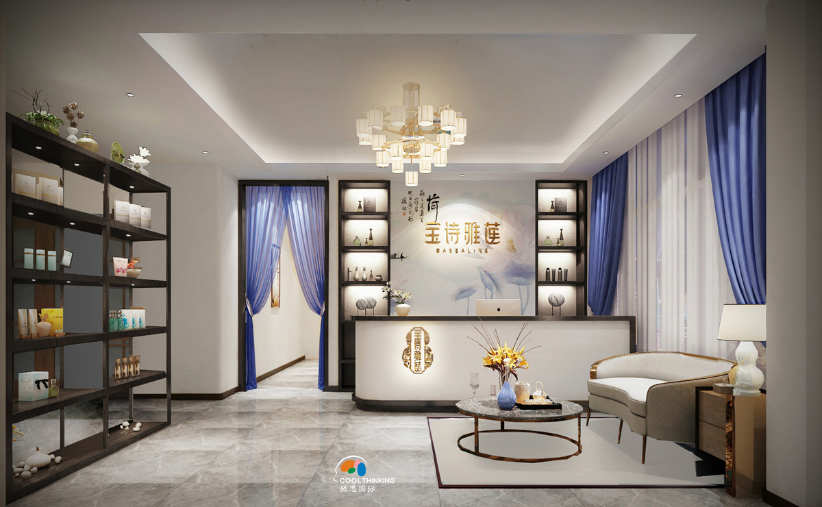 深圳龍崗養(yǎng)發(fā)養(yǎng)生會所裝修設(shè)計  新中式風(fēng)格